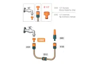 Automatický kohoutkový konektor 1/2" (15mm) pro zahradní hadici