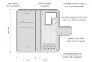 Pouzdro Swissten Libro Uni Book L černá koženka 148 x 71 mm