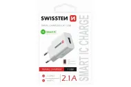 Síťový adaptér Smart IC 1x USB 2,1 A power bílý