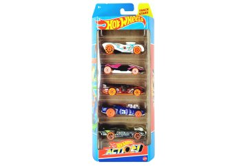 Hot Wheels Sada autíček 5-Pack Action Track Stars HLY66