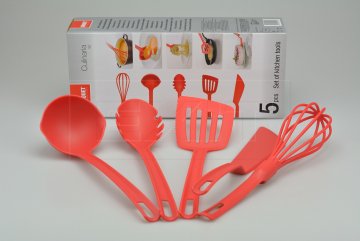 Set 5ks náčiní do kuchyně BANQUET (32cm) - Červený