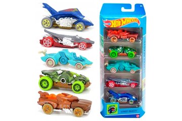 Hot Wheels Sada autíček 5-Pack Street Beasts HFV91