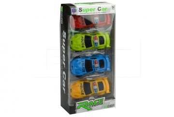 Set 4ks policejních aut SUPERCAR (8cm)