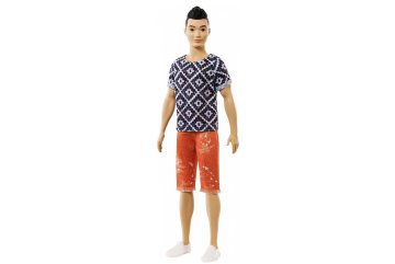 Barbie Ken Fashionistas s košilkou Boho Hipster 115, Mattel FXL62