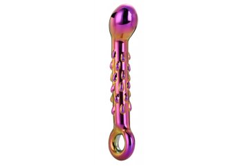 Glamour glass ribbed G-Spot dildo (18 cm)